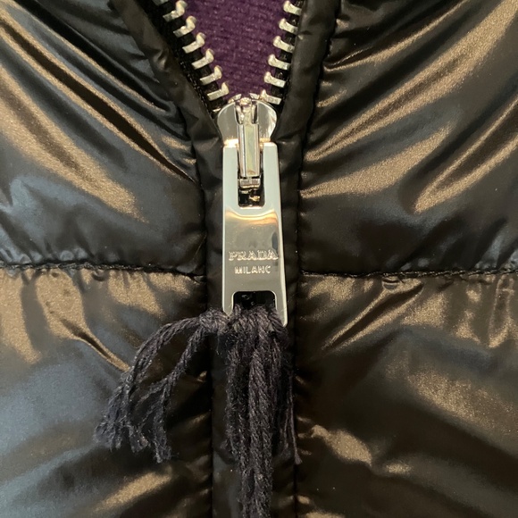 Prada Re-Nylon Puffer Down Jacket Black Size 44 New with Tags! - Picture 12 of 16